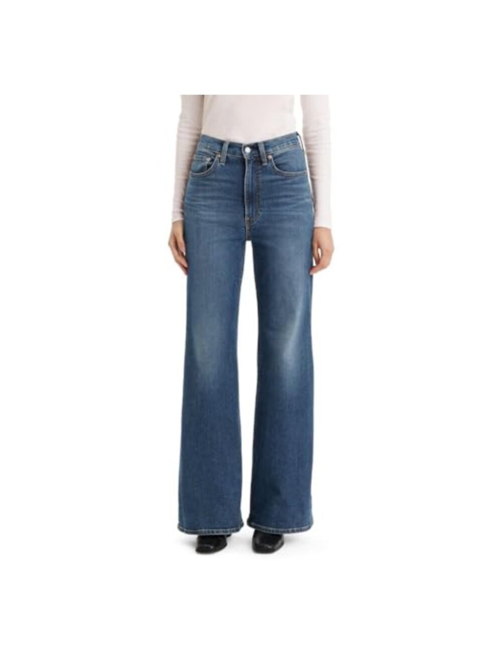 High Rise Flared Bell Bottom Jeans Super High Rise Flare Leg